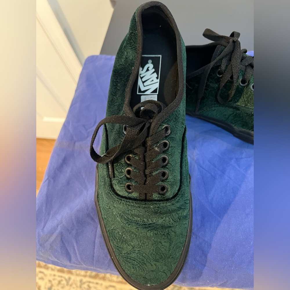 Vans Men's Dark Green Textured Sneakers